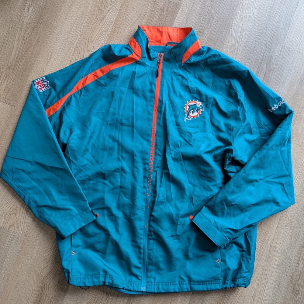 Original Reebok NFL Miami Dolphins vintage throwback jacket
